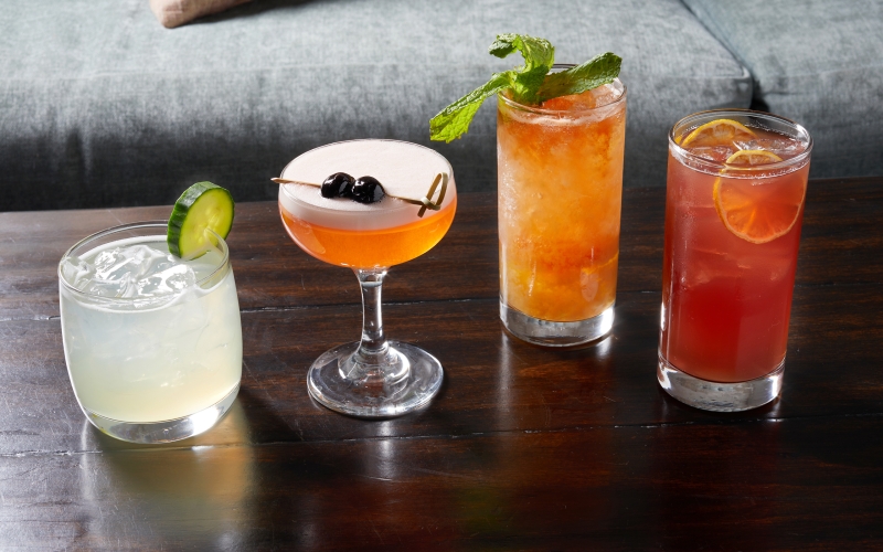 A selection of cocktails from Couvant in New Orleans prepared for Happy Hour